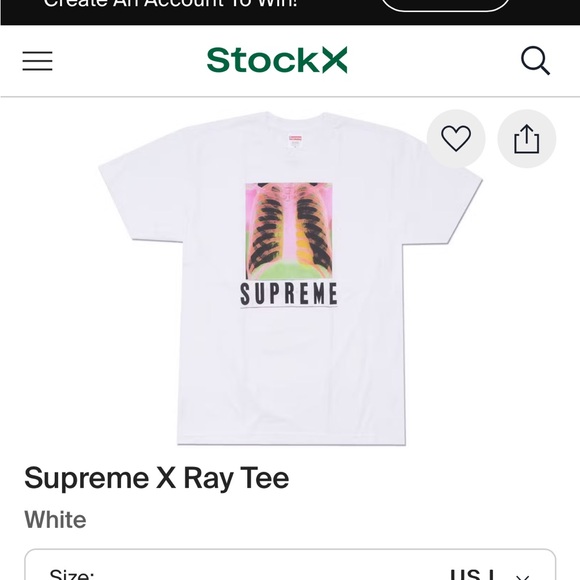 Supreme X Ray Tee - Picture 1 of 3